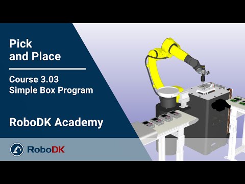 简单盒子程序 - 课程 3.03 - RoboDK 学院