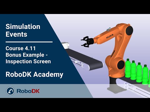 附加示例 - 检测屏幕 - 课程 4.11 - RoboDK 学院