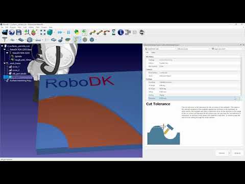 平行切削 - 加工策略 - RoboDK CAM