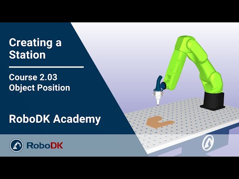 物体位置 - 课程 2.03 - RoboDK 学院