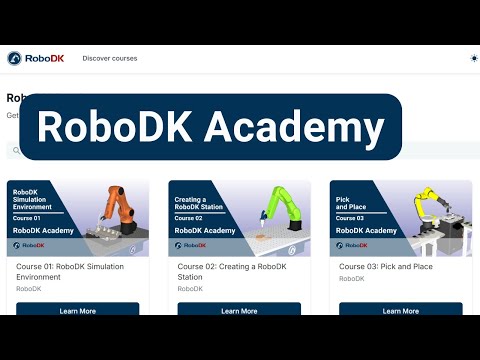 体验 RoboDK 学院！